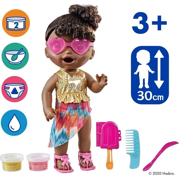 Baby Alive Sunshine Snacks Doll – Summer-Themed Waterplay & Feeding Fun - Picture 3 of 8